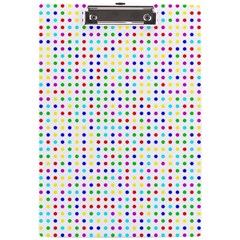 Dots Color Rows Columns Background A4 Acrylic Clipboard by Hannah976