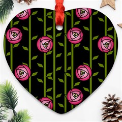 Rose Abstract Rose Garden Ornament (heart) by Hannah976