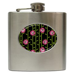 Rose Abstract Rose Garden Hip Flask (6 Oz) by Hannah976