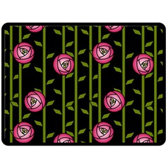 Rose Abstract Rose Garden Fleece Blanket (large) by Hannah976