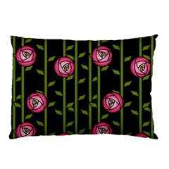 Rose Abstract Rose Garden Pillow Case (two Sides) by Hannah976