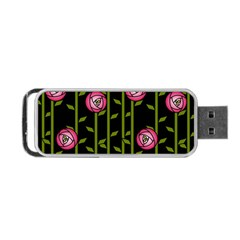 Rose Abstract Rose Garden Portable Usb Flash (one Side) by Hannah976