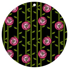 Rose Abstract Rose Garden Uv Print Acrylic Ornament Round by Hannah976