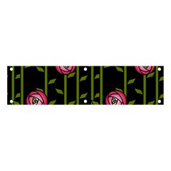 Rose Abstract Rose Garden Banner And Sign 4  X 1  by Hannah976