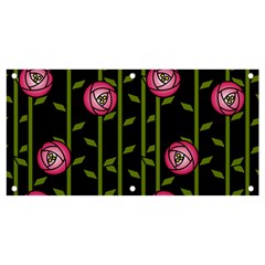 Rose Abstract Rose Garden Banner And Sign 4  X 2  by Hannah976