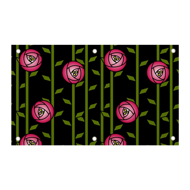 Rose Abstract Rose Garden Banner and Sign 5  x 3 