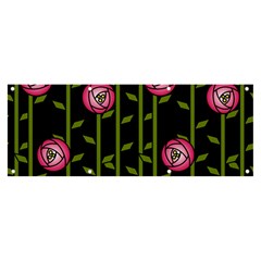 Rose Abstract Rose Garden Banner And Sign 8  X 3  by Hannah976