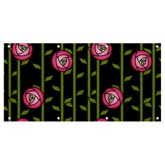 Rose Abstract Rose Garden Banner And Sign 8  X 4  by Hannah976