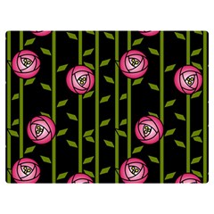 Rose Abstract Rose Garden Two Sides Premium Plush Fleece Blanket (extra Small) by Hannah976