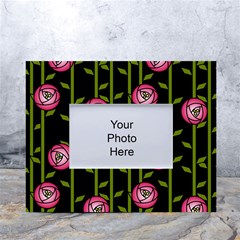 Rose Abstract Rose Garden White Tabletop Photo Frame 4 x6 