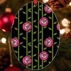 Rose Abstract Rose Garden Uv Print Acrylic Ornament Oval by Hannah976