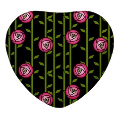 Rose Abstract Rose Garden Heart Glass Fridge Magnet (4 Pack) by Hannah976