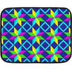 Pattern Star Abstract Background Fleece Blanket (Mini) 35 x27  Blanket