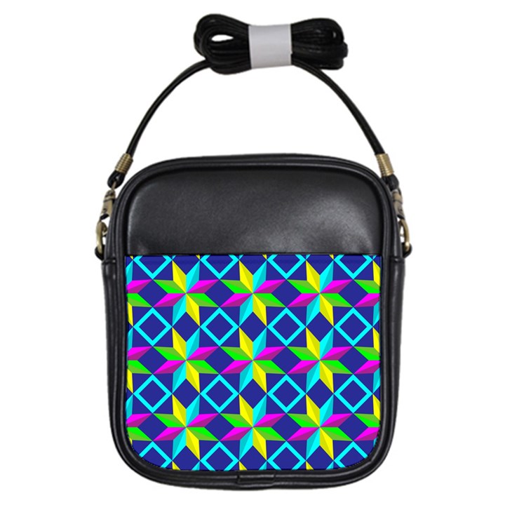 Pattern Star Abstract Background Girls Sling Bag