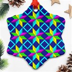 Pattern Star Abstract Background Ornament (Snowflake) Front