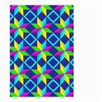 Pattern Star Abstract Background Small Garden Flag (Two Sides) Back