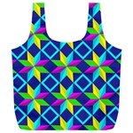 Pattern Star Abstract Background Full Print Recycle Bag (XXL) Back