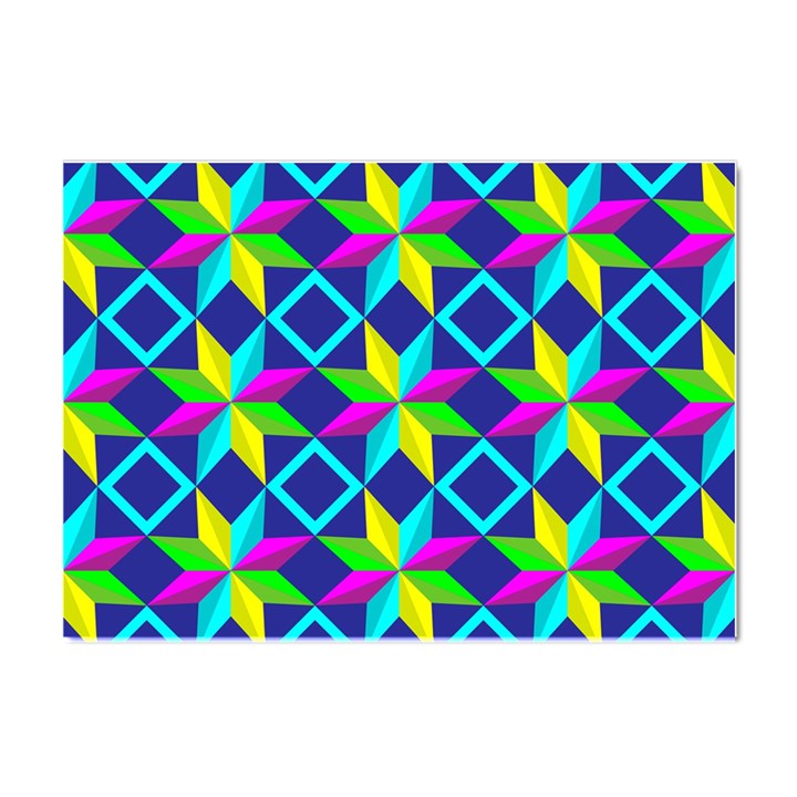 Pattern Star Abstract Background Crystal Sticker (A4)