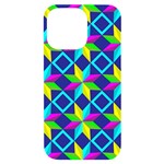 Pattern Star Abstract Background iPhone 14 Pro Max Black UV Print Case Front