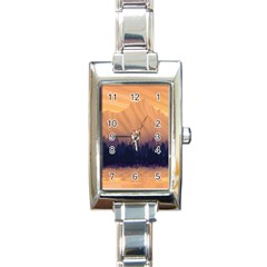 Landscape Nature Mountains Sky Rectangle Italian Charm Watch by Hannah976