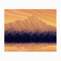 Landscape Nature Mountains Sky Small Glasses Cloth by Hannah976