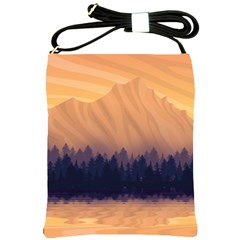 Landscape Nature Mountains Sky Shoulder Sling Bag by Hannah976