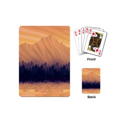 Landscape Nature Mountains Sky Playing Cards Single Design (mini) by Hannah976