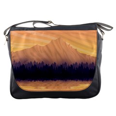 Landscape Nature Mountains Sky Messenger Bag by Hannah976