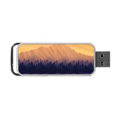 Landscape Nature Mountains Sky Portable Usb Flash (one Side) by Hannah976