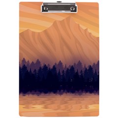 Landscape Nature Mountains Sky A4 Acrylic Clipboard by Hannah976