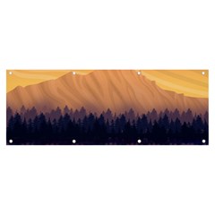 Landscape Nature Mountains Sky Banner And Sign 8  X 3  by Hannah976