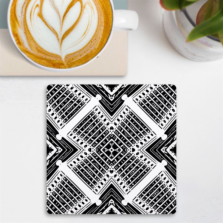 Pattern Tile Repeating Geometric UV Print Square Tile Coaster 