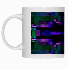 Abstract Pattern Desktop Wallpaper White Mug by Hannah976