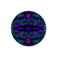 Abstract Pattern Desktop Wallpaper Rubber Coaster (round) by Hannah976