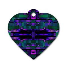 Abstract Pattern Desktop Wallpaper Dog Tag Heart (one Side) by Hannah976