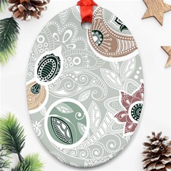 Peisles Pattern Module Design Ornament (oval) by Hannah976