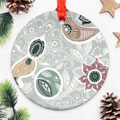 Peisles Pattern Module Design Round Ornament (two Sides) by Hannah976