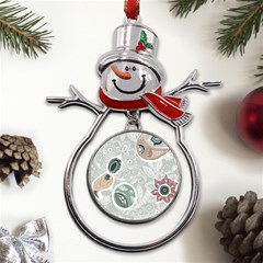 Peisles Pattern Module Design Metal Snowman Ornament by Hannah976