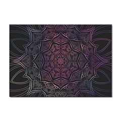 Mandala Neon Symmetric Symmetry Sticker A4 (100 Pack) by Hannah976