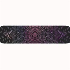 Mandala Neon Symmetric Symmetry Large Bar Mat by Hannah976