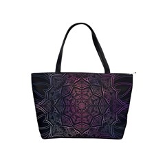 Mandala Neon Symmetric Symmetry Classic Shoulder Handbag by Hannah976