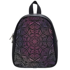 Mandala Neon Symmetric Symmetry School Bag (small) by Hannah976