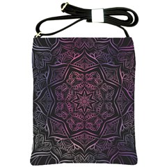 Mandala Neon Symmetric Symmetry Shoulder Sling Bag by Hannah976