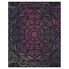 Mandala Neon Symmetric Symmetry Drawstring Bag (small) by Hannah976