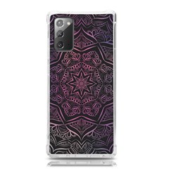 Mandala Neon Symmetric Symmetry Samsung Galaxy Note 20 Tpu Uv Case by Hannah976