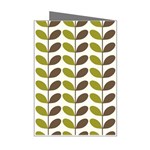 Leaf Plant Pattern Seamless Mini Greeting Card Right