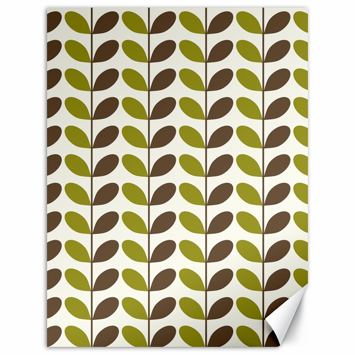 Leaf Plant Pattern Seamless Canvas 12  x 16 