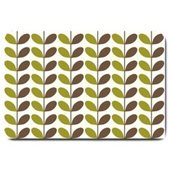 Leaf Plant Pattern Seamless Large Doormat by Hannah976