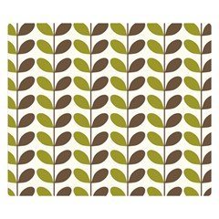 Leaf Plant Pattern Seamless Premium Plush Fleece Blanket (small) by Hannah976