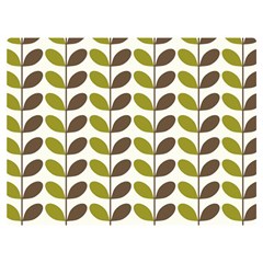 Leaf Plant Pattern Seamless Premium Plush Fleece Blanket (extra Small)